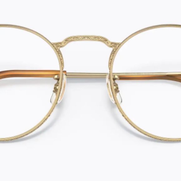 OLIVER PEOPLES WESLIE Optical Frames in White Gold MSRP $601 Rare Find main image 9